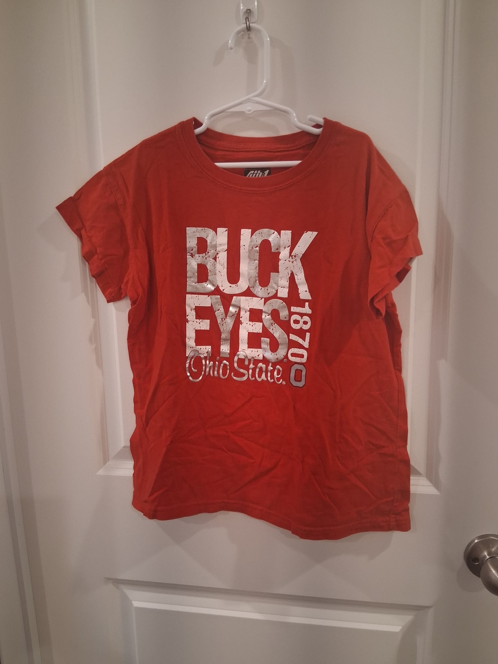 4th And 1 Ohio State Kids' Red 'Buckeyes' Short Sleeve Graphic Tee Size XL